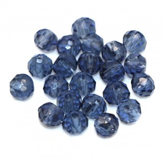 Бусины рондели 4*3мм, сапфировый